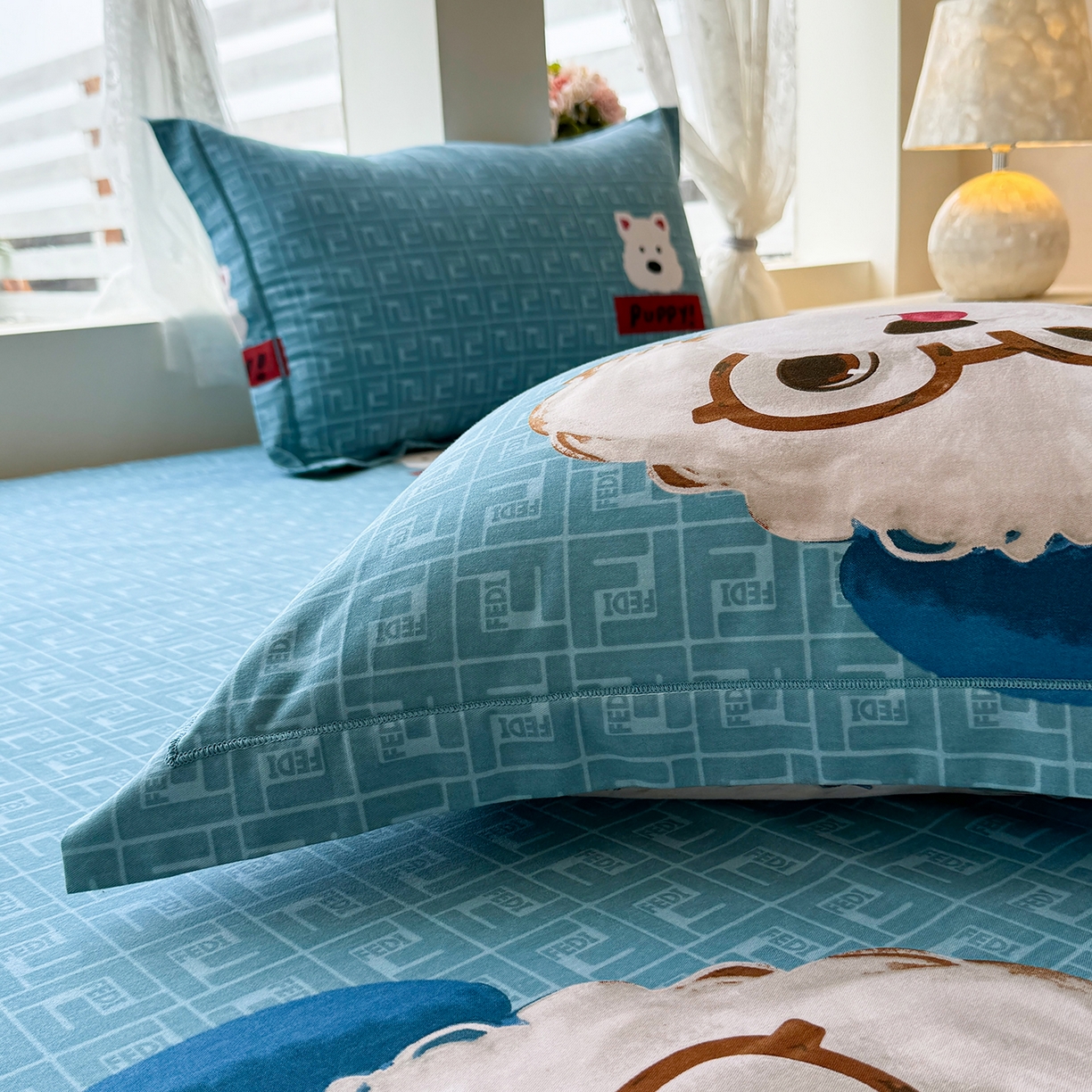 91家纺网 家纺一手货源 找家纺 壹贝家纺 2025新款A类100%全棉纯棉磨毛枕套单枕套枕套单件 凯宝-蓝