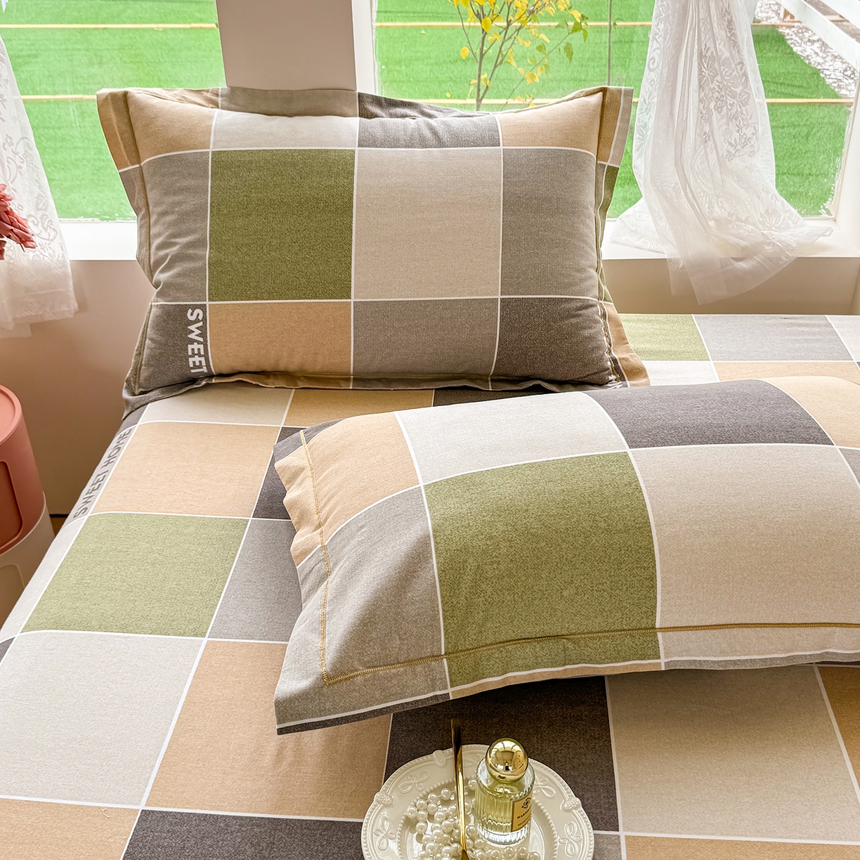 91家纺网 家纺一手货源 找家纺 壹贝家纺 2025新款A类100%全棉纯棉磨毛枕套单枕套枕套单件 星辰