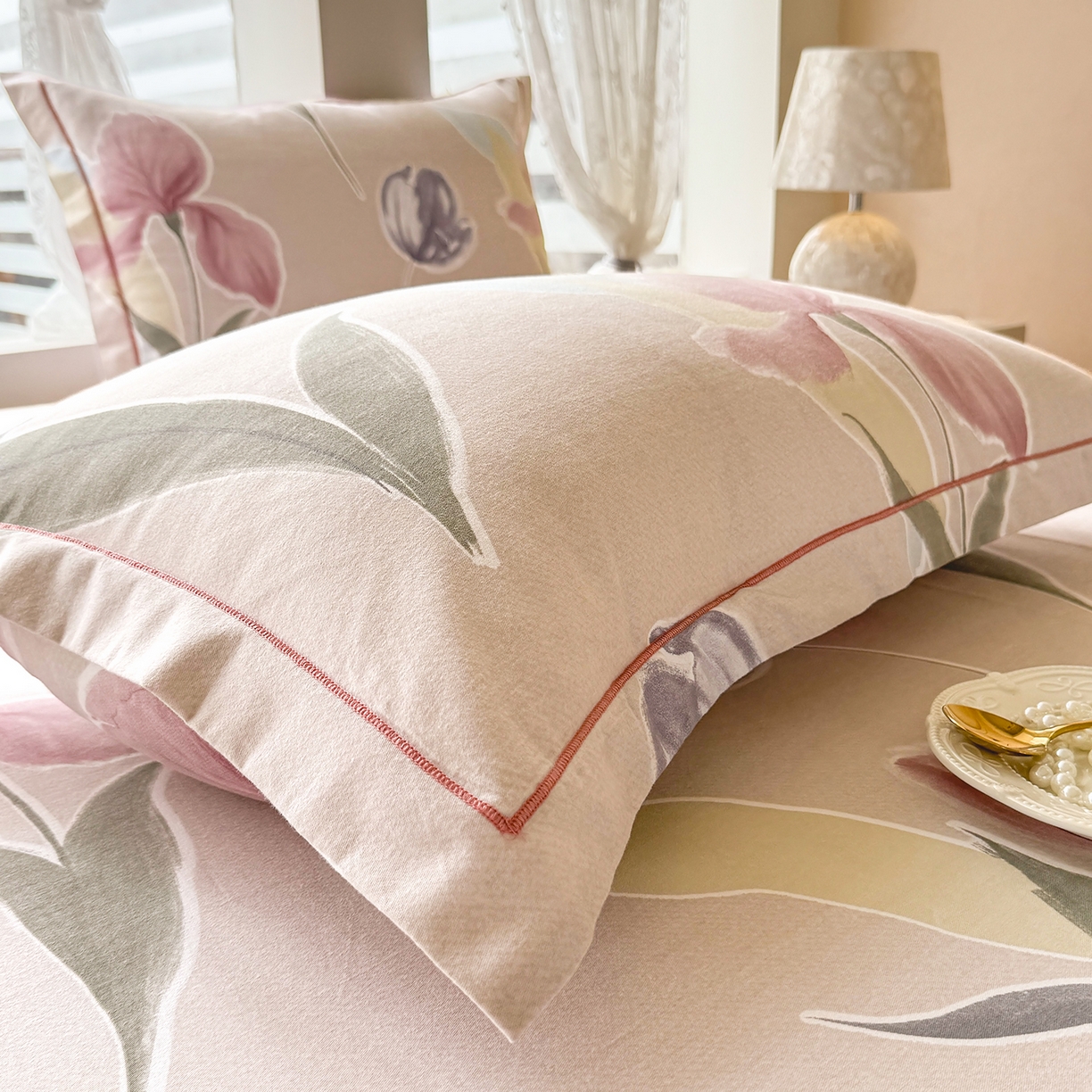 91家纺网 家纺一手货源 找家纺 壹贝家纺 2025新款A类100%全棉纯棉磨毛枕套单枕套枕套单件 奈美