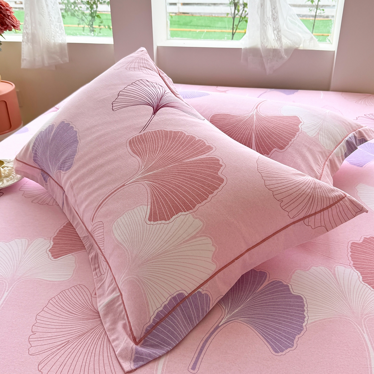 91家纺网 家纺一手货源 找家纺 壹贝家纺 2025新款A类100%全棉纯棉磨毛枕套单枕套枕套单件 一叶知秋