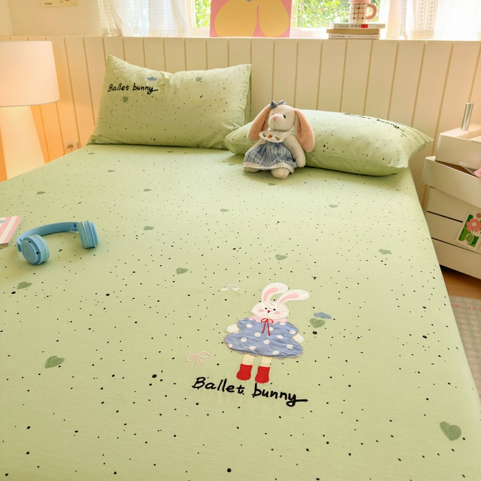 91家纺网 家纺一手货源 找家纺 （总）娜娜 2025新款60支全棉贴布绣床笠