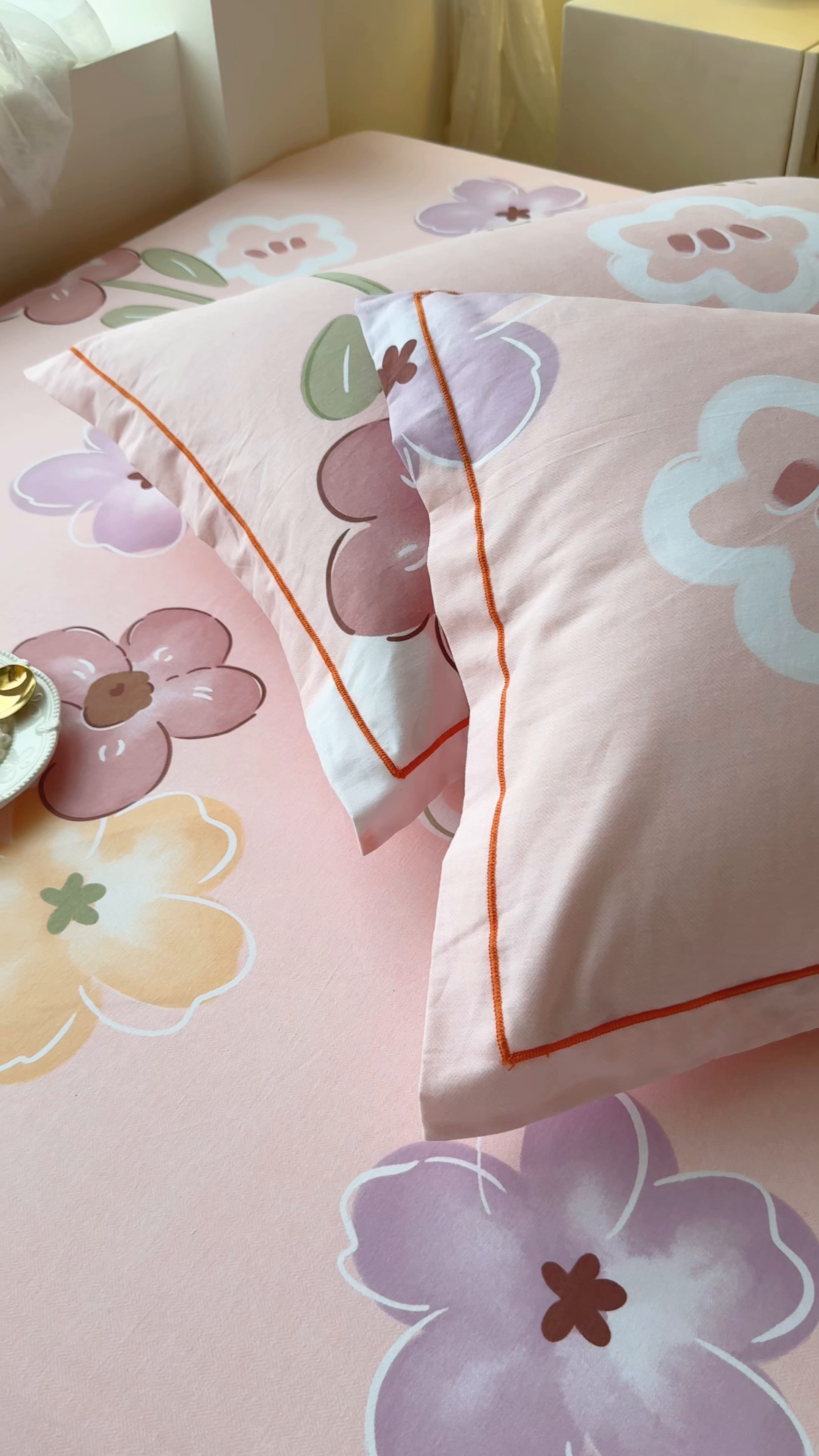 91家纺网 家纺一手货源 找家纺 （总）壹贝家纺 2025新款A类100%全棉纯棉磨毛枕套单枕套枕套单件