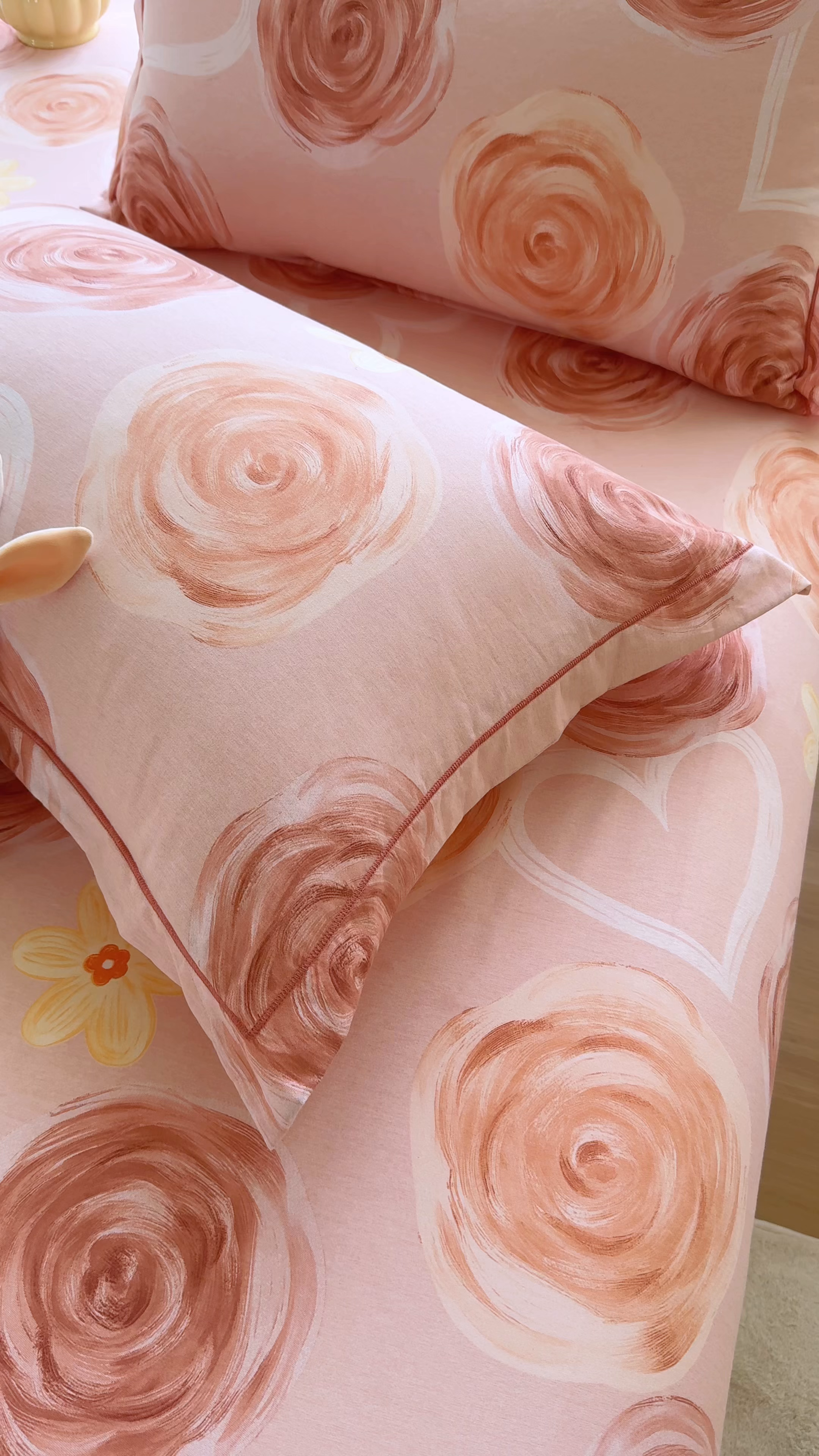 91家纺网 家纺一手货源 找家纺 壹贝家纺 2025新款A类100%全棉纯棉磨毛枕套单枕套枕套单件 浪漫的事