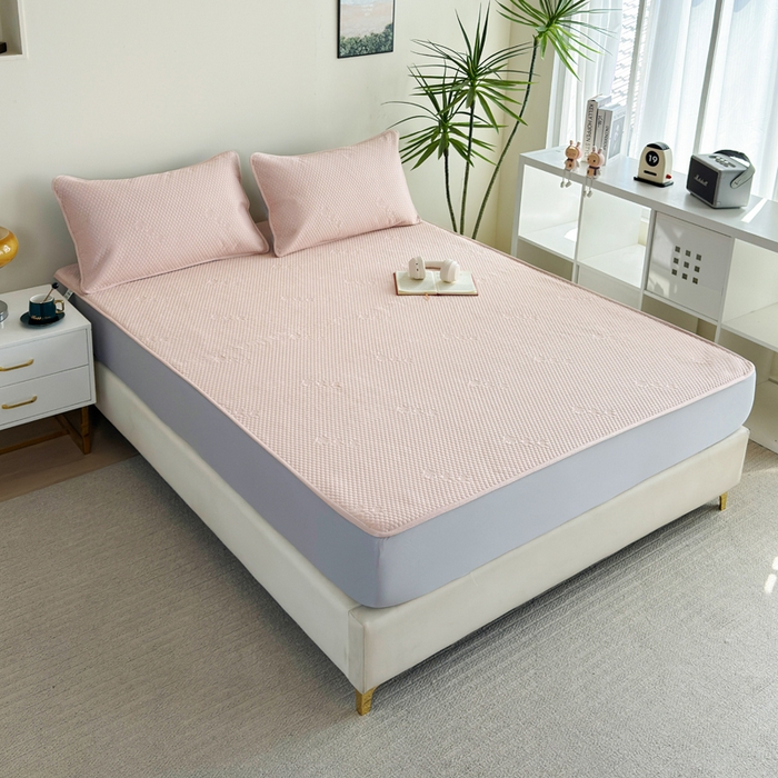 91家纺网 家纺一手货源 找家纺 （总）梵克保罗 2025春夏新款5D席豆豆床笠款凉席席子