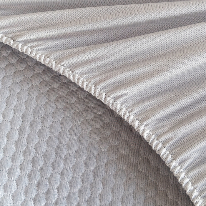 91家纺网 家纺一手货源 找家纺 梵克保罗 2025春夏新款5D席豆豆床笠款凉席席子 简约-灰