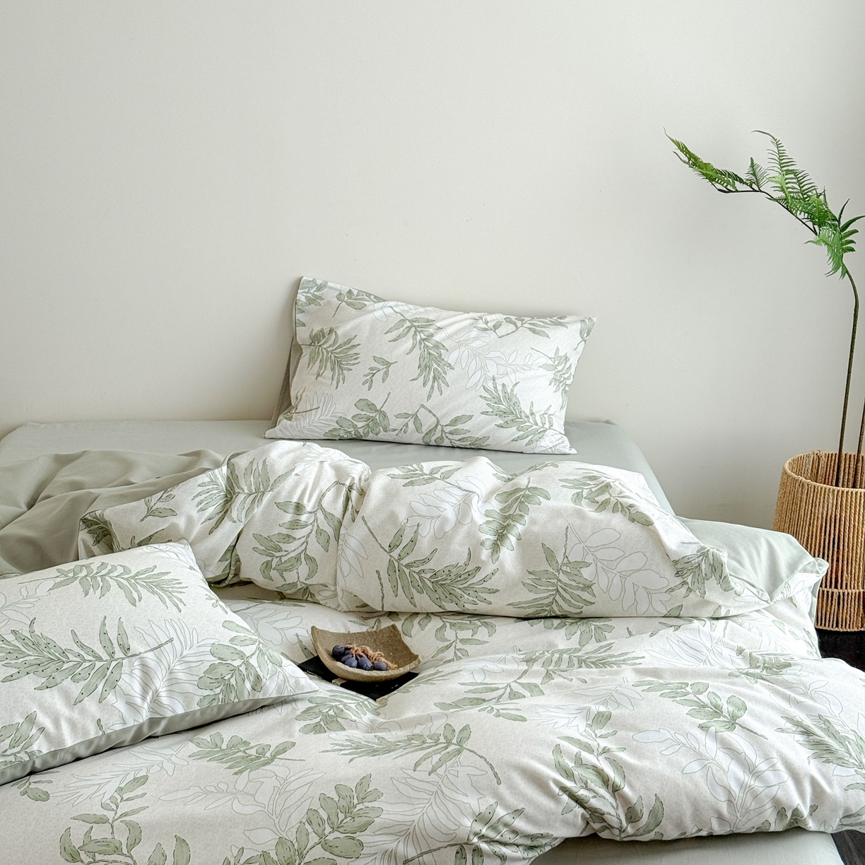 91家纺网 家纺一手货源 找家纺 窝米 2025新款全棉纯棉火山磨毛花卉四件套-第五批 风和日暖