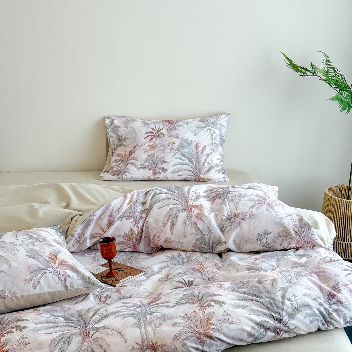 91家纺网 家纺一手货源 找家纺 （总）窝米 2025新款全棉纯棉火山磨毛花卉四件套-第五批