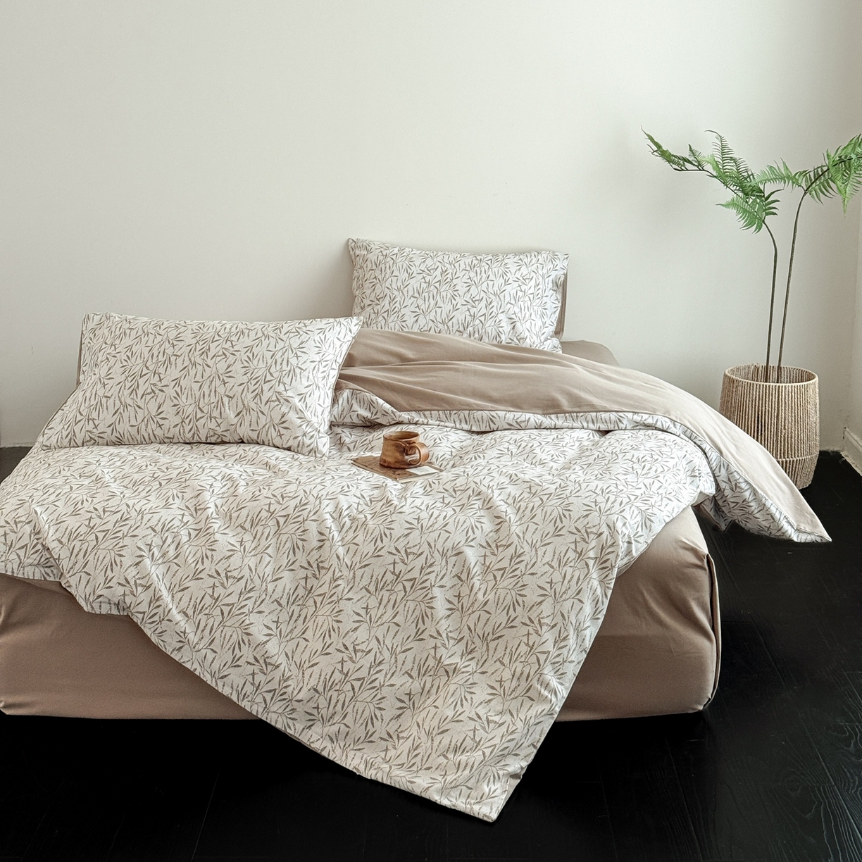 91家纺网 家纺一手货源 找家纺 （总）窝米 2025新款全棉纯棉火山磨毛花卉四件套-第五批