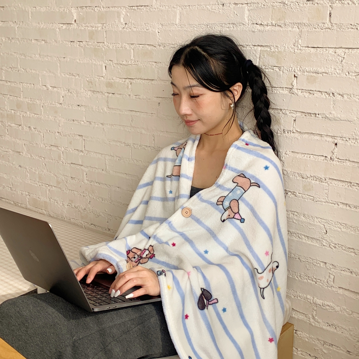 （总）桃喜 2025秋冬新款双面牛奶绒披肩毯毛毯毯子