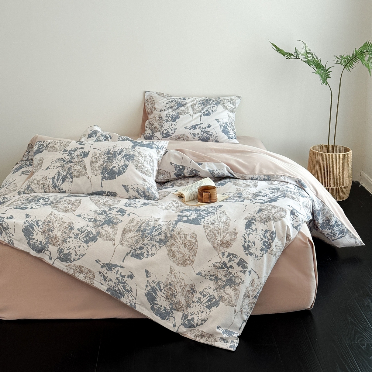 91家纺网 家纺一手货源 找家纺 （总）窝米 2025新款全棉纯棉火山磨毛花卉四件套-第五批