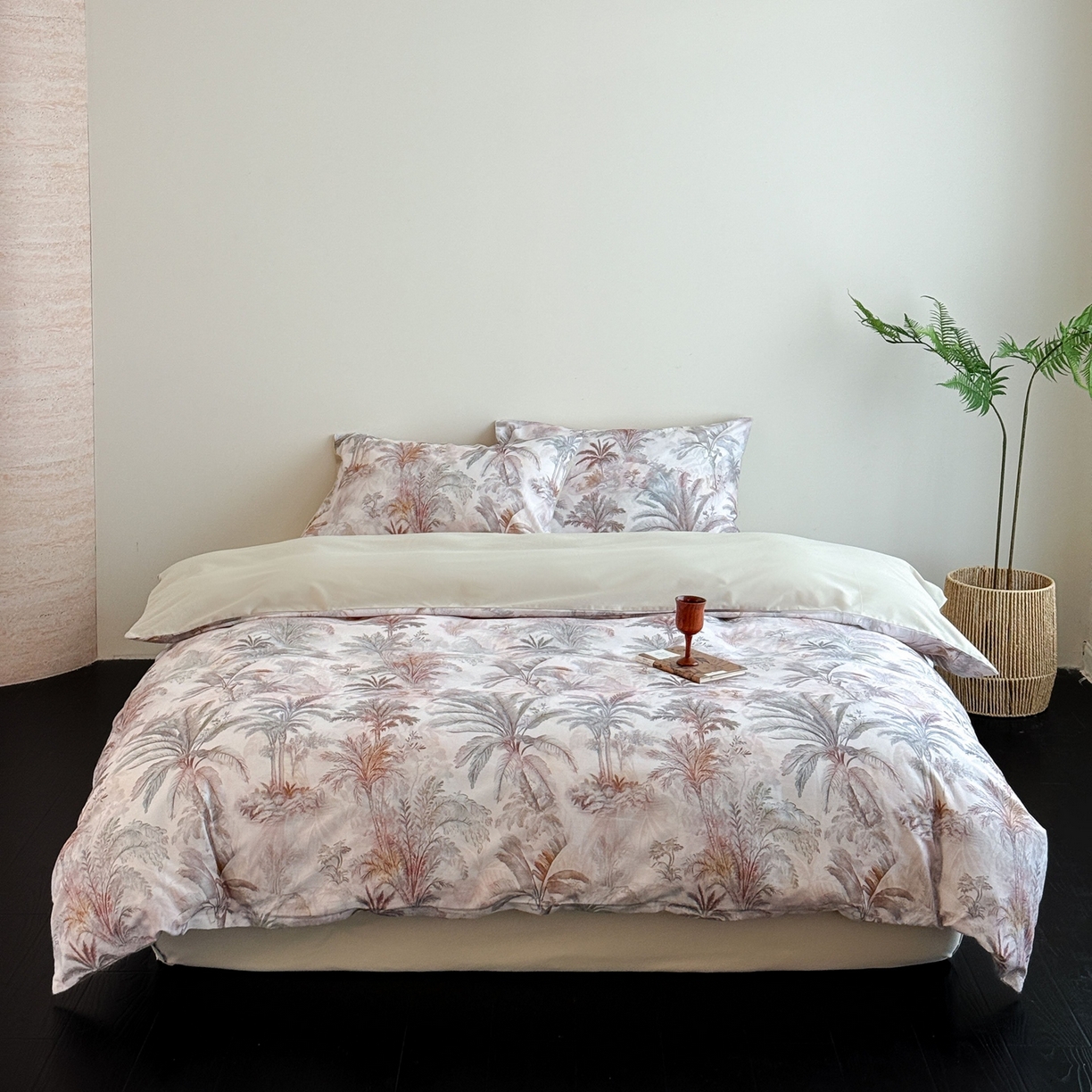 91家纺网 家纺一手货源 找家纺 窝米 2025新款全棉纯棉火山磨毛花卉四件套-第五批 椿野集