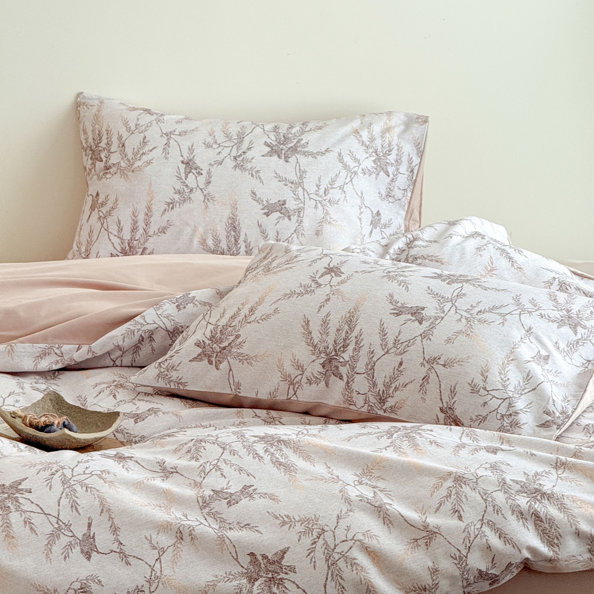 91家纺网 家纺一手货源 找家纺 窝米 2025新款全棉纯棉火山磨毛花卉四件套-第五批 云絮