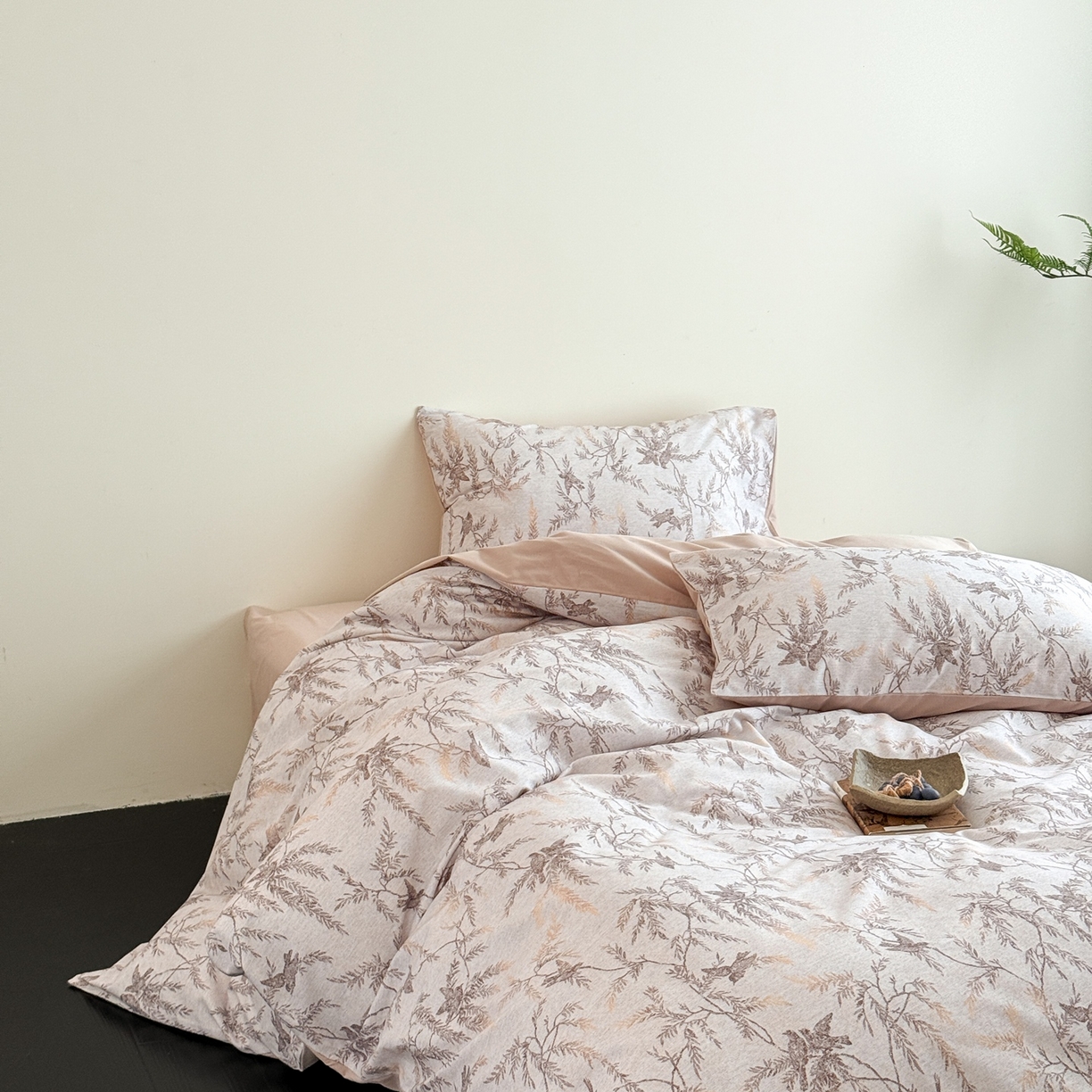 91家纺网 家纺一手货源 找家纺 窝米 2025新款全棉纯棉火山磨毛花卉四件套-第五批 云絮