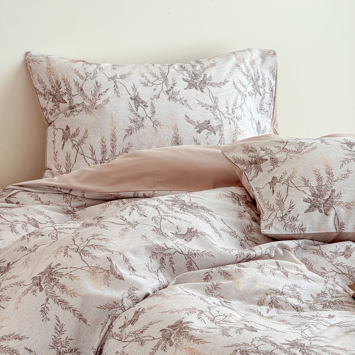 91家纺网 家纺一手货源 找家纺 窝米 2025新款全棉纯棉火山磨毛花卉四件套-第五批 云絮