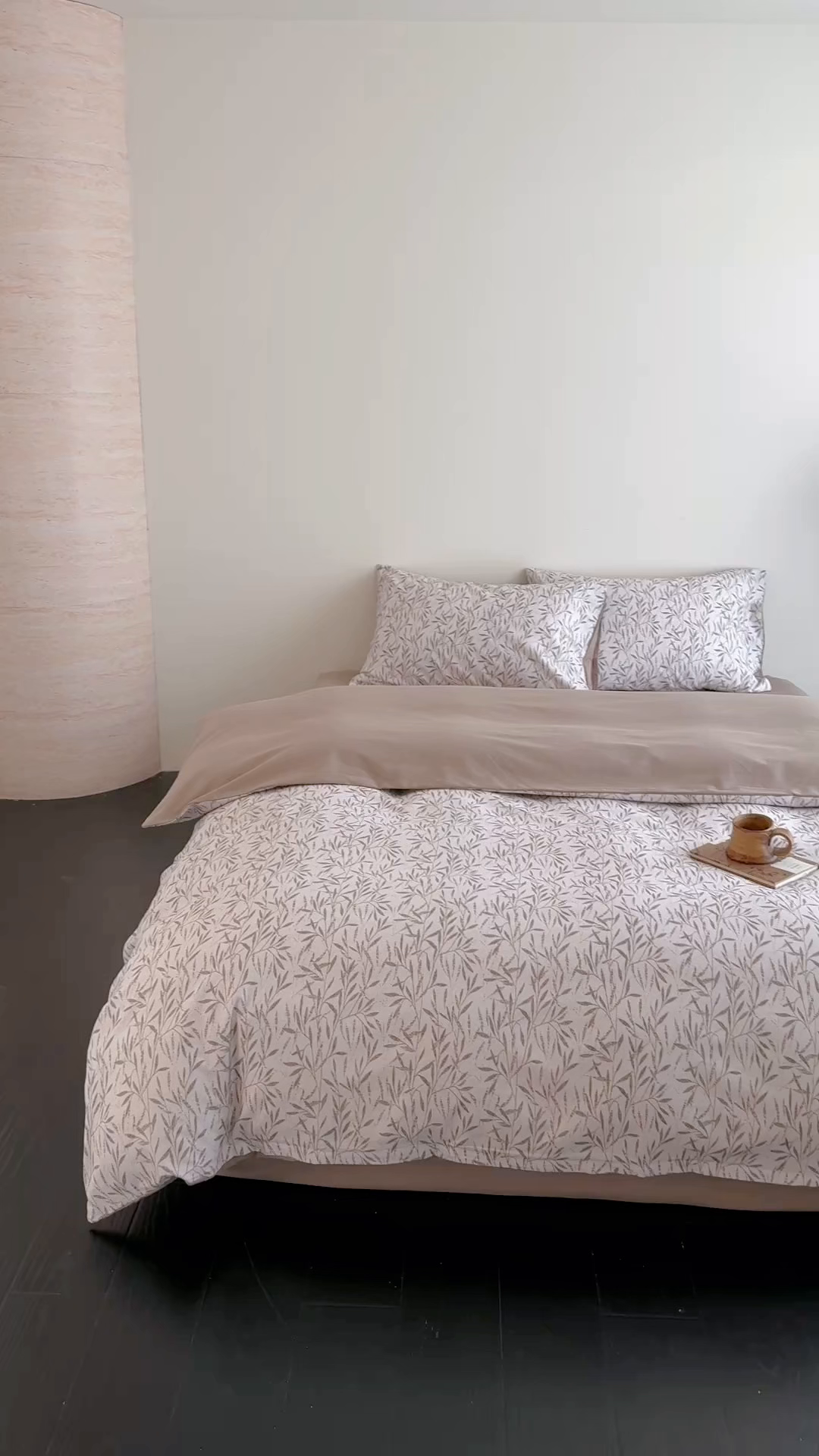 91家纺网 家纺一手货源 找家纺 窝米 2025新款全棉纯棉火山磨毛花卉四件套-第五批 竹影