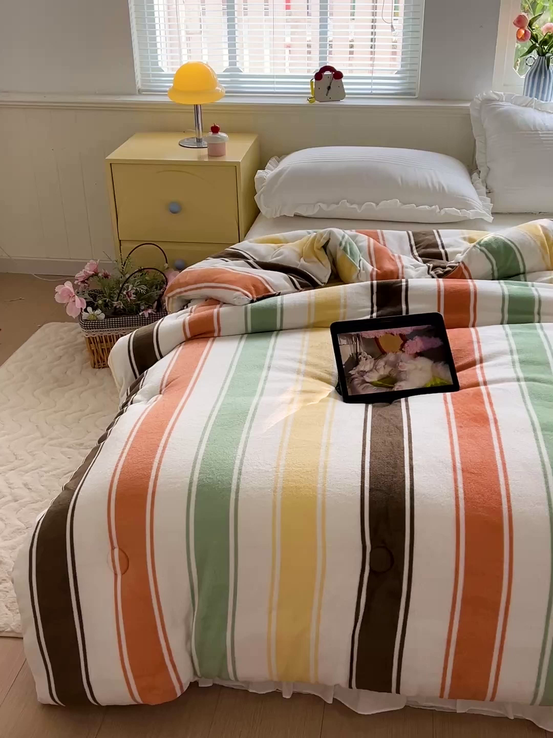 91家纺网 家纺一手货源 找家纺 寐居家纺 2025新款双面牛奶绒冬被被子被芯 古奈