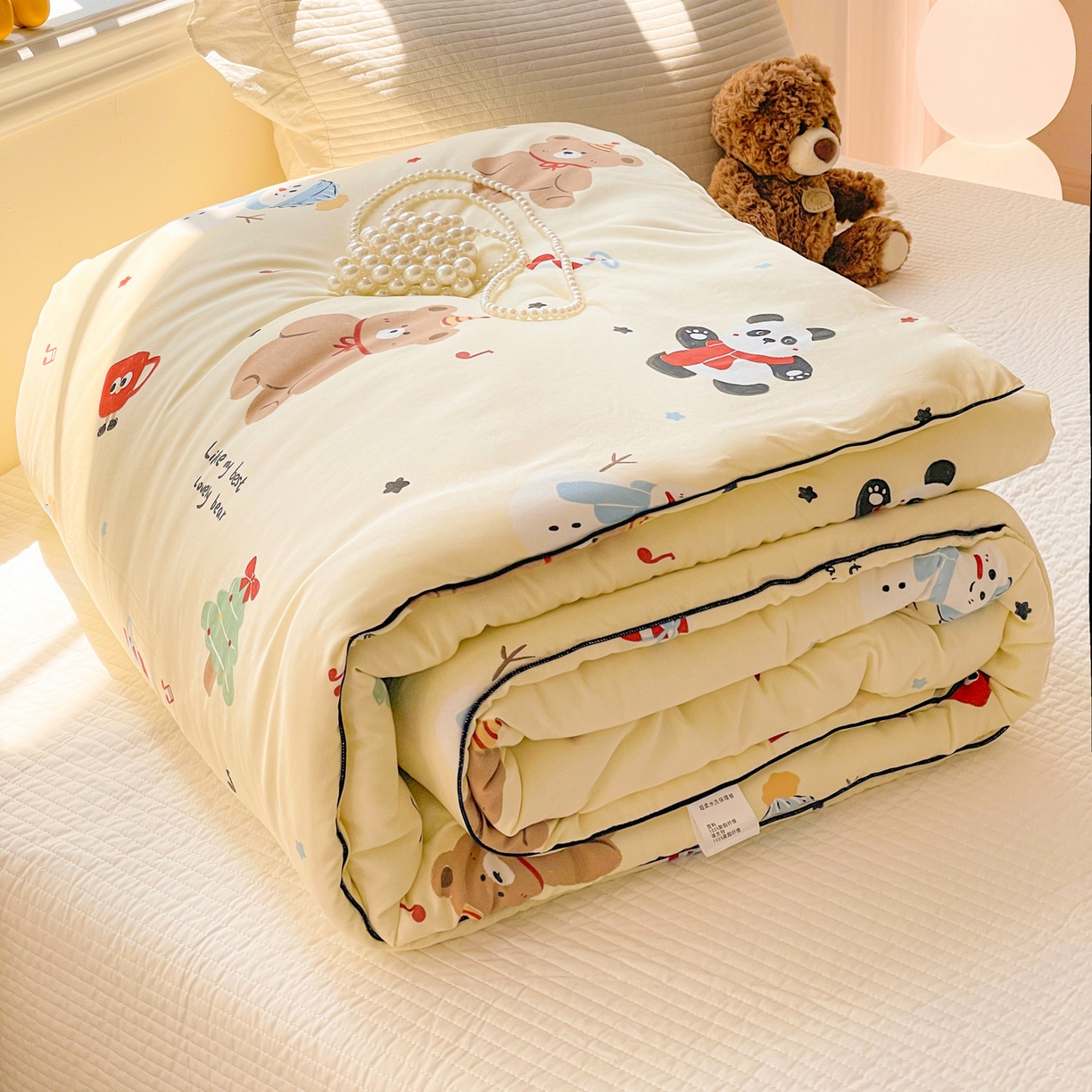 91家纺网 家纺一手货源 找家纺 （总）寐居家纺 2025新款水洗棉印花冬被被子被芯