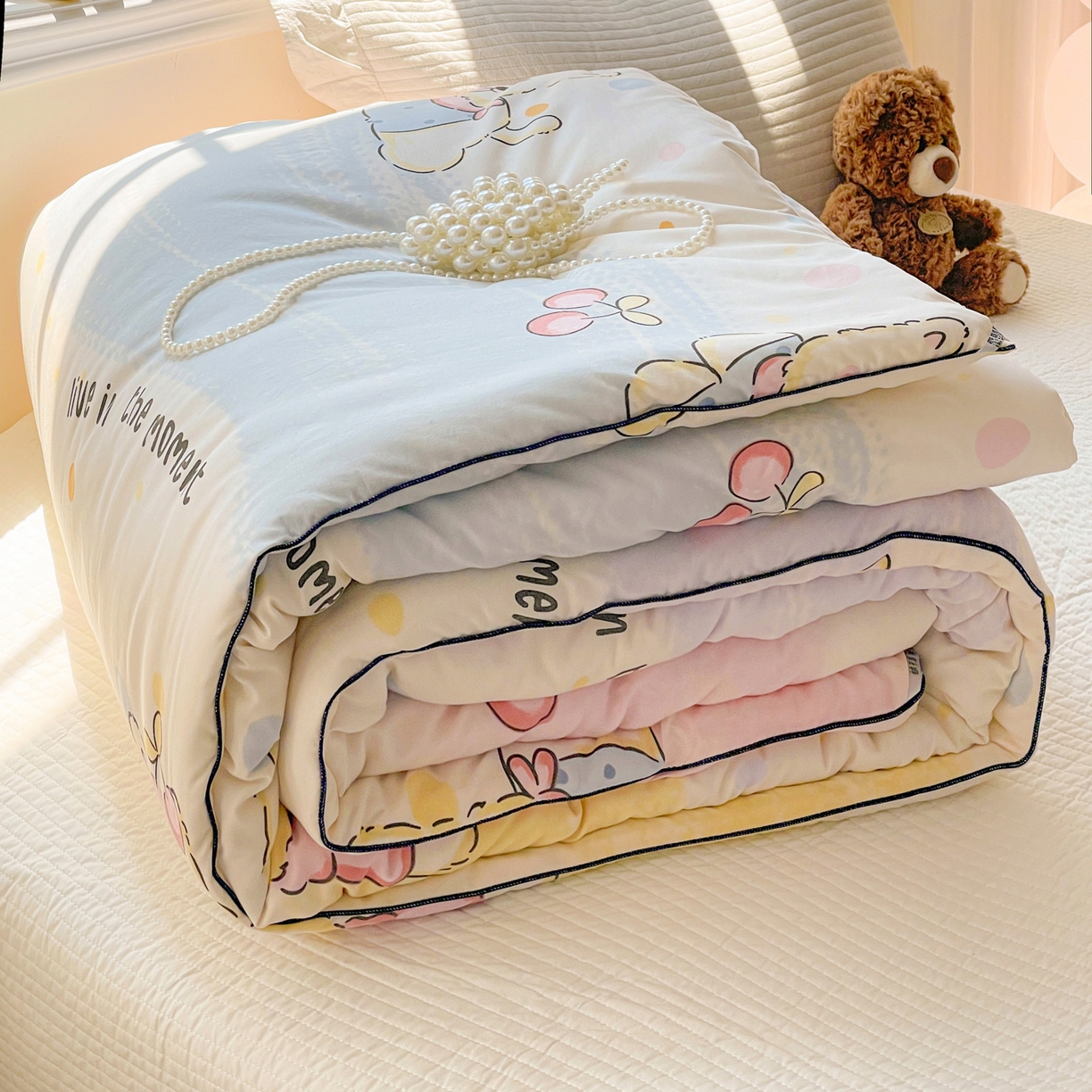 91家纺网 家纺一手货源 找家纺 （总）寐居家纺 2025新款水洗棉印花冬被被子被芯