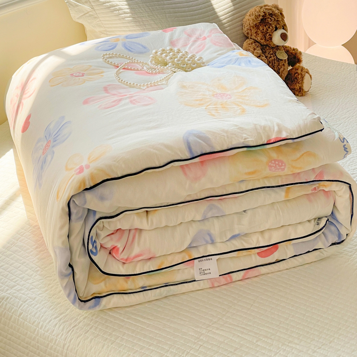 91家纺网 家纺一手货源 找家纺 （总）寐居家纺 2025新款水洗棉印花冬被被子被芯