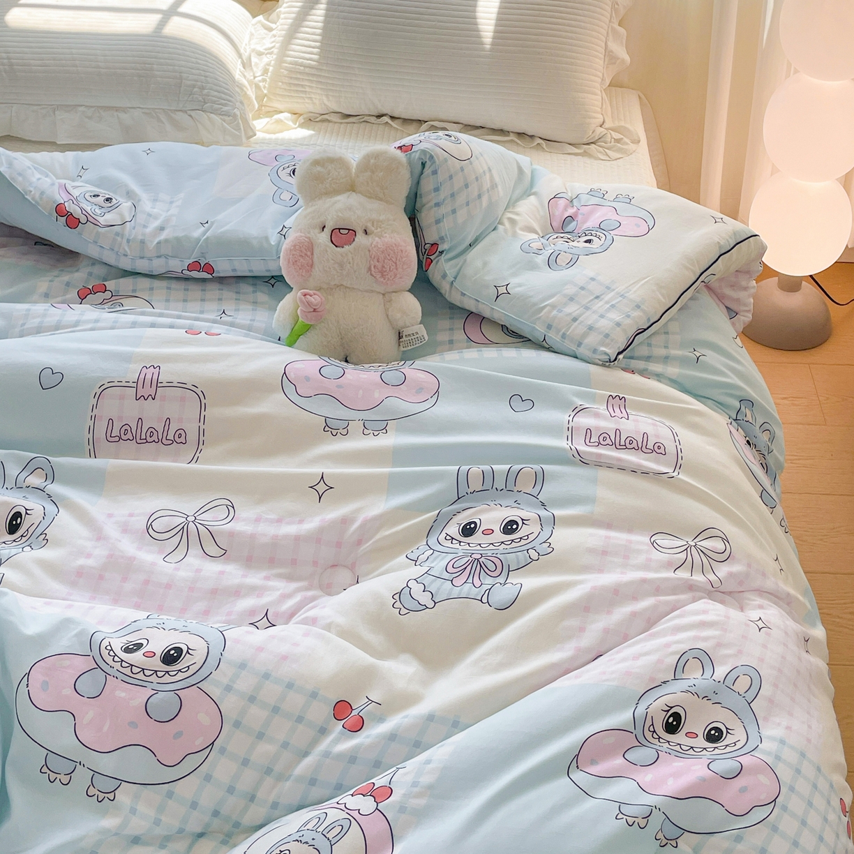 91家纺网 家纺一手货源 找家纺 寐居家纺 2025新款水洗棉印花冬被被子被芯 洛丽布布