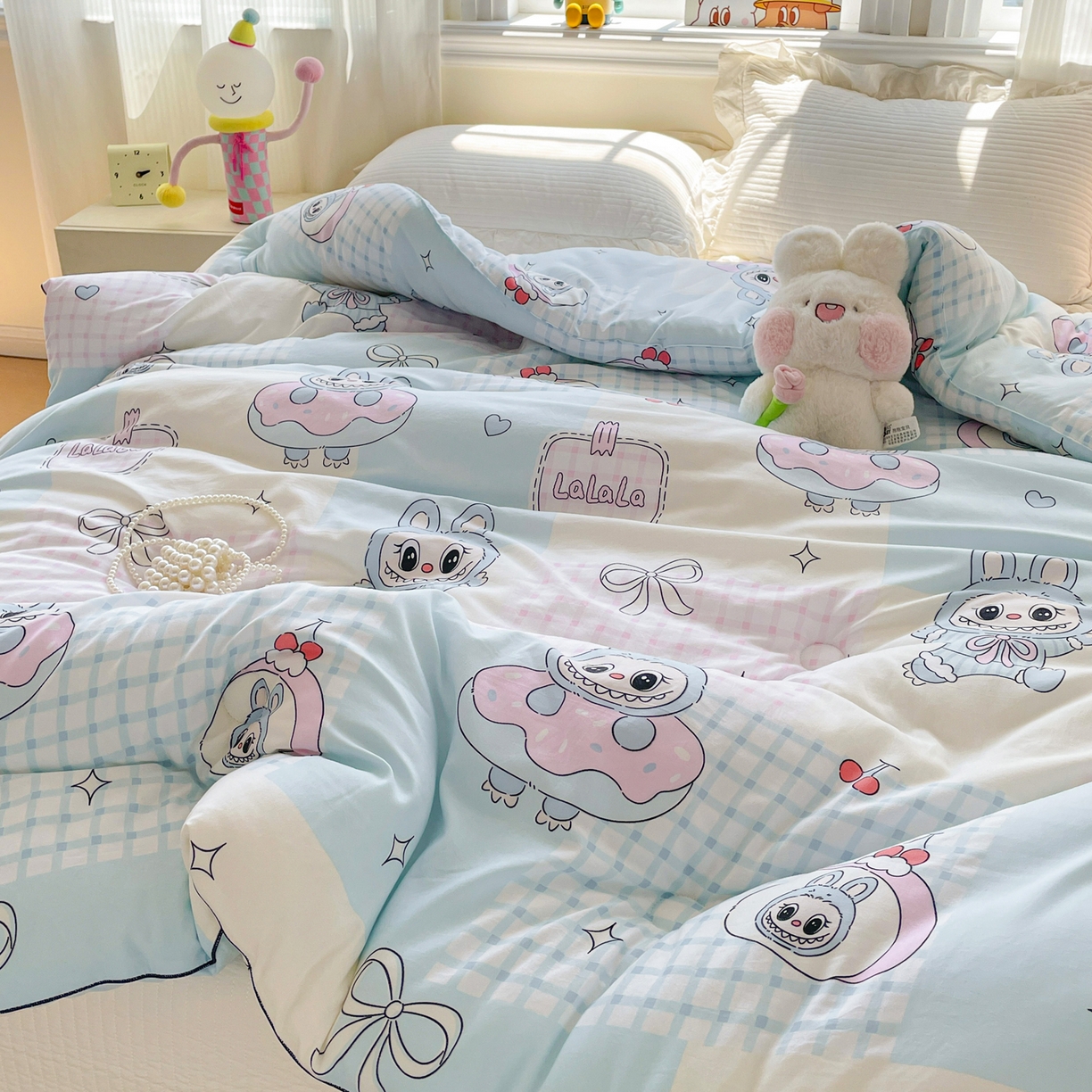 91家纺网 家纺一手货源 找家纺 寐居家纺 2025新款水洗棉印花冬被被子被芯 洛丽布布