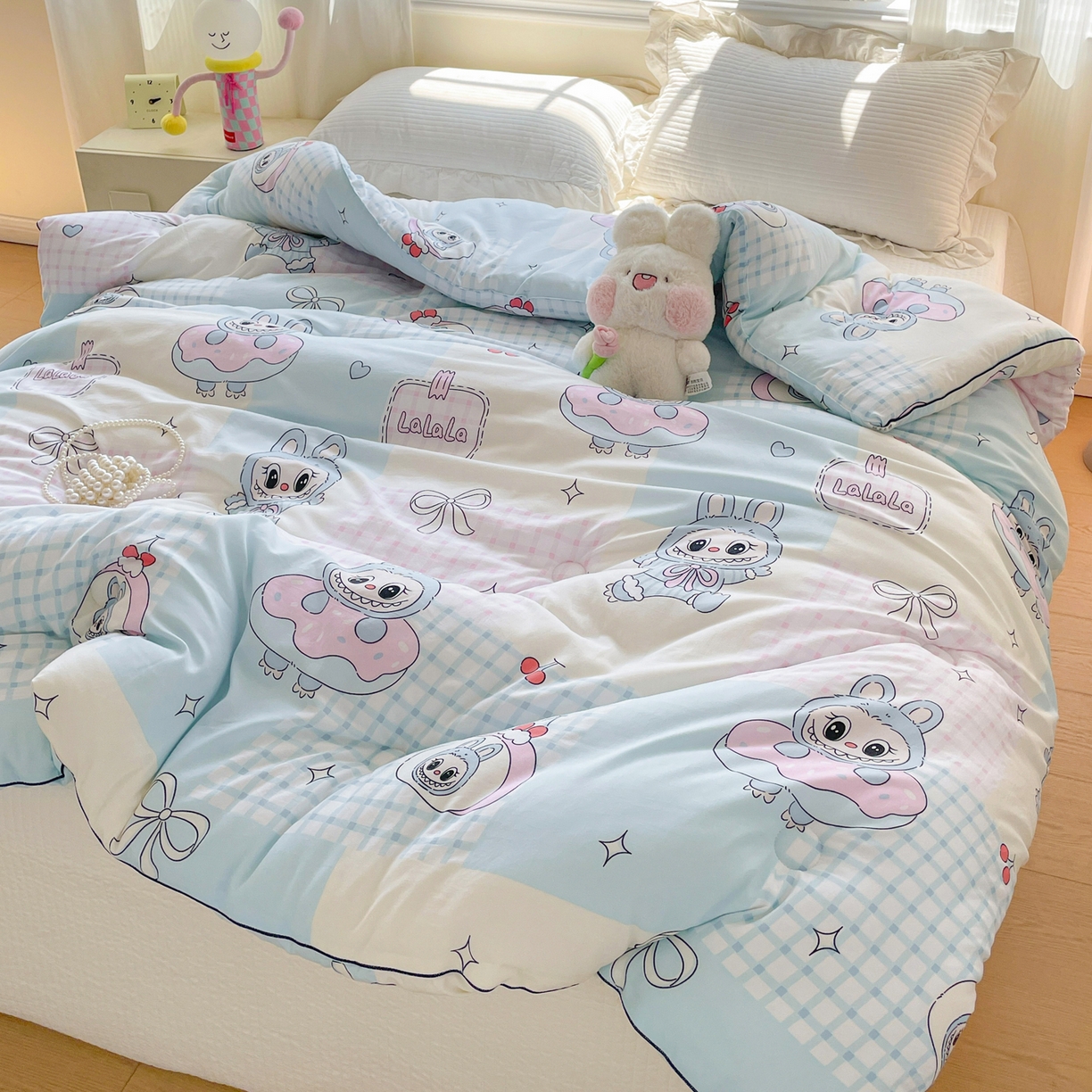 91家纺网 家纺一手货源 找家纺 寐居家纺 2025新款水洗棉印花冬被被子被芯 洛丽布布