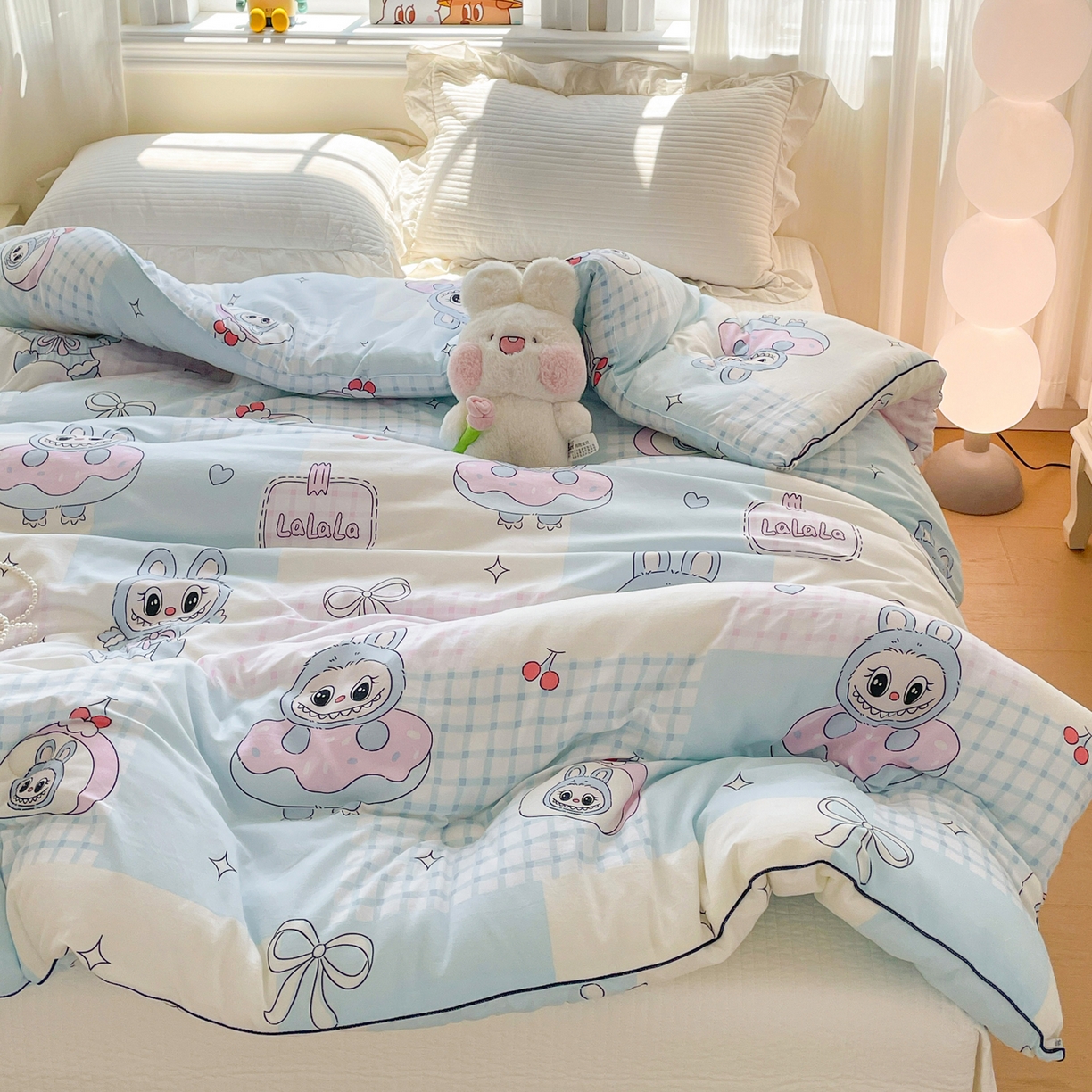 91家纺网 家纺一手货源 找家纺 寐居家纺 2025新款水洗棉印花冬被被子被芯 洛丽布布