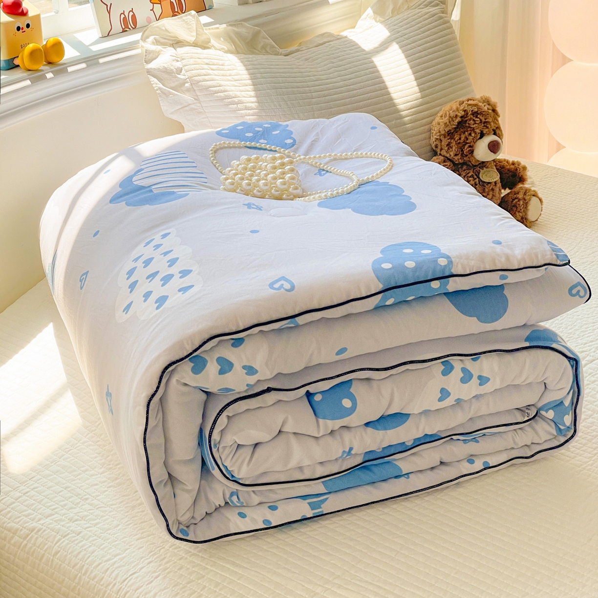 91家纺网 家纺一手货源 找家纺 （总）寐居家纺 2025新款水洗棉印花冬被被子被芯