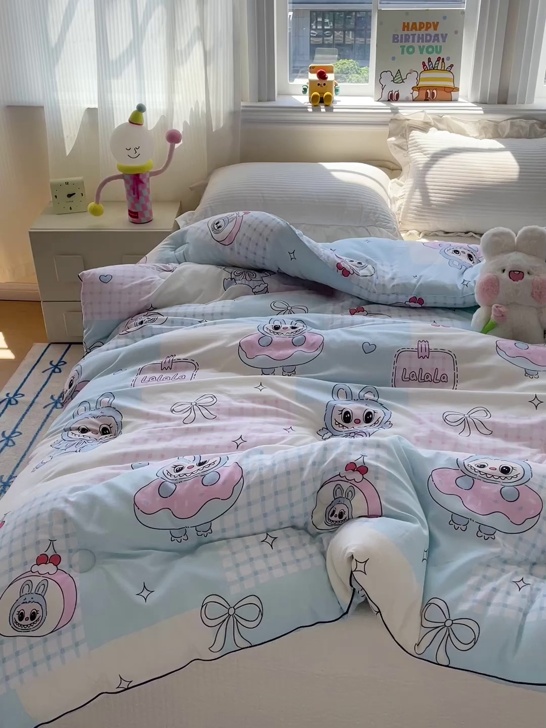 91家纺网 家纺一手货源 找家纺 寐居家纺 2025新款水洗棉印花冬被被子被芯 洛丽布布