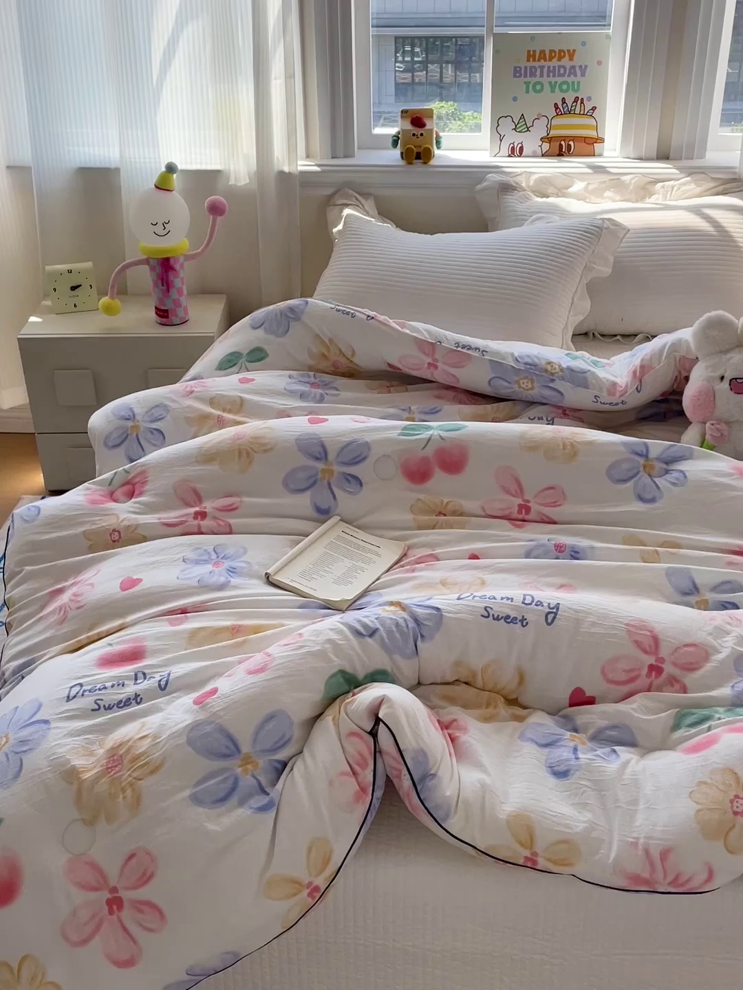 91家纺网 家纺一手货源 找家纺 寐居家纺 2025新款水洗棉印花冬被被子被芯 秘密花园