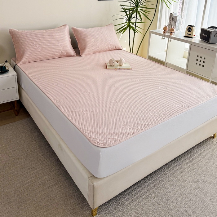 91家纺网 家纺一手货源 找家纺 （总）梵克保罗 2025春夏新款5D席豆豆圆角床席款凉席席子