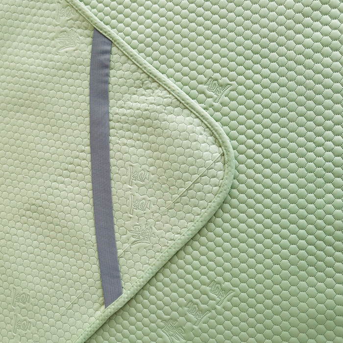 91家纺网 家纺一手货源 找家纺 梵克保罗 2025春夏新款5D席豆豆圆角床席款凉席席子 轻奢-绿