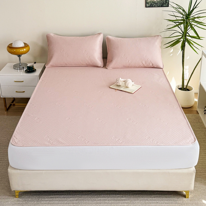 91家纺网 家纺一手货源 找家纺 （总）梵克保罗 2025春夏新款5D席豆豆圆角床席款凉席席子