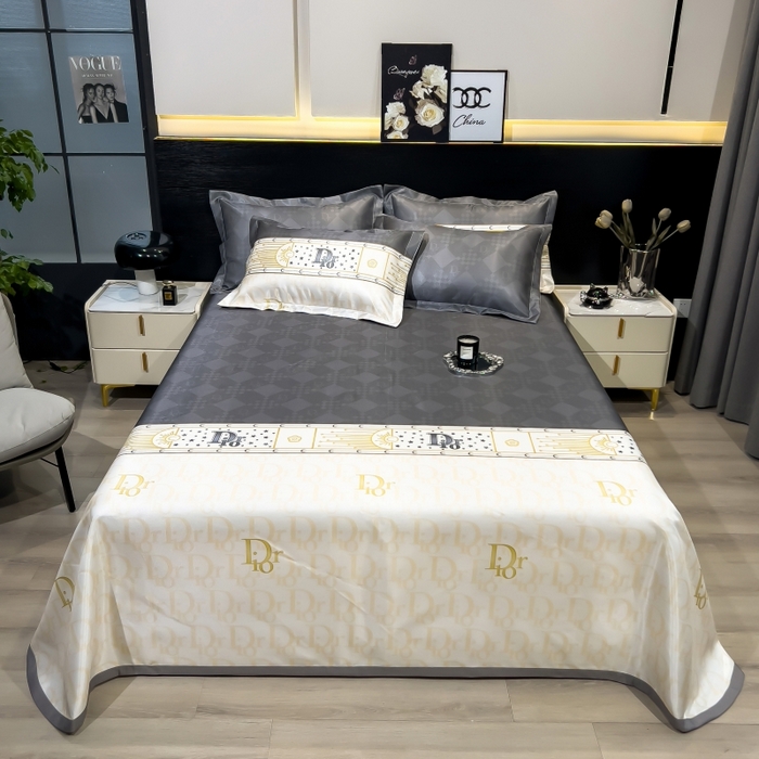 91家纺网 家纺一手货源 找家纺 （总）梵克保罗 2025新款冰丝凉席床单款凉席三件套