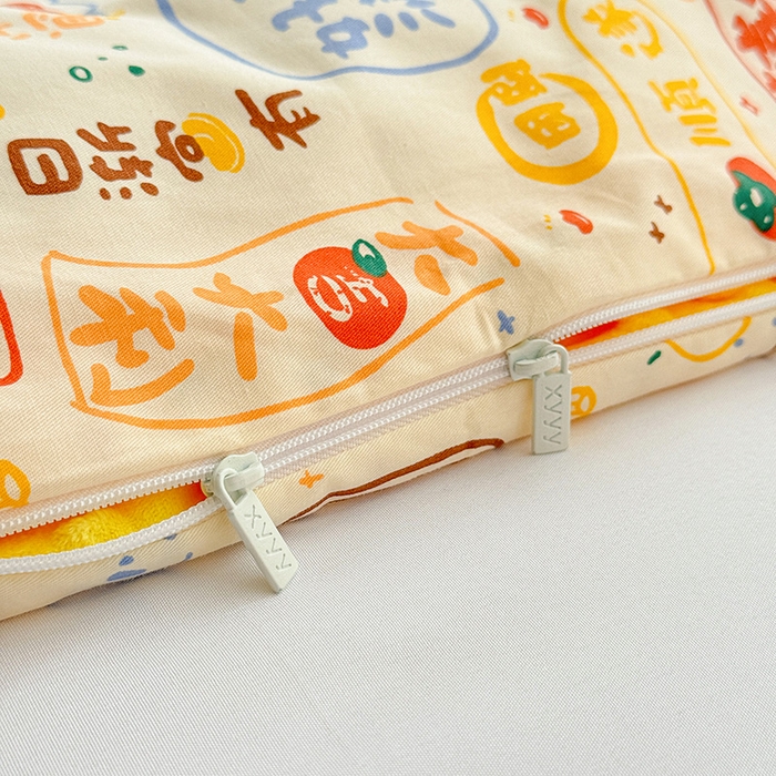 91家纺网 家纺一手货源 找家纺 十九色 2025新款亲肤舒适活套可拆全棉豆豆绒儿童睡袋防踢被 好运满满