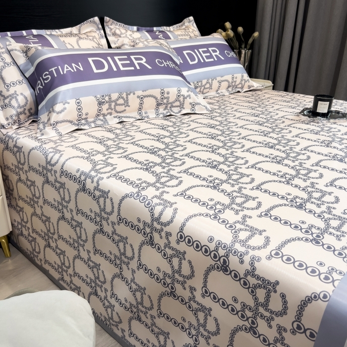 91家纺网 家纺一手货源 找家纺 梵克保罗 2025新款冰丝凉席床单款凉席三件套 达芙妮