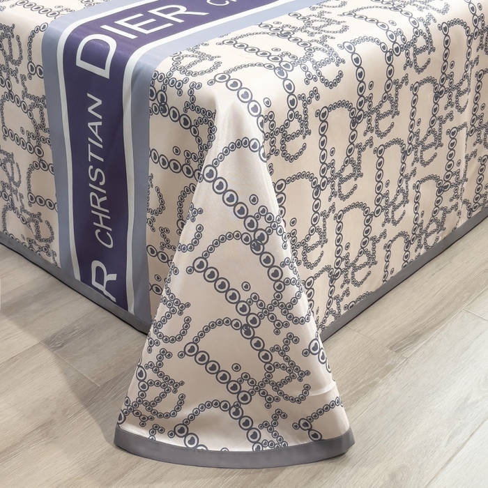 91家纺网 家纺一手货源 找家纺 梵克保罗 2025新款冰丝凉席床单款凉席三件套 达芙妮