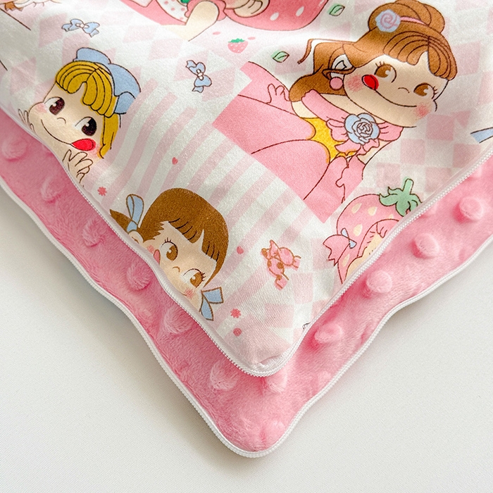 91家纺网 家纺一手货源 找家纺 十九色 2025新款亲肤舒适活套可拆全棉豆豆绒儿童睡袋防踢被 美味