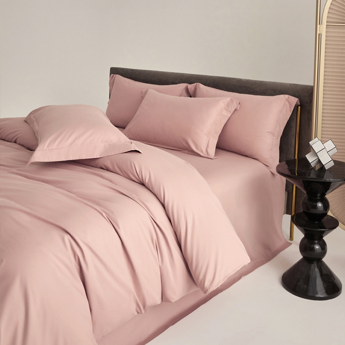 91家纺网 家纺一手货源 找家纺 （总）柔觉家纺 新款50*50双股长绒棉纯色磨毛四件套