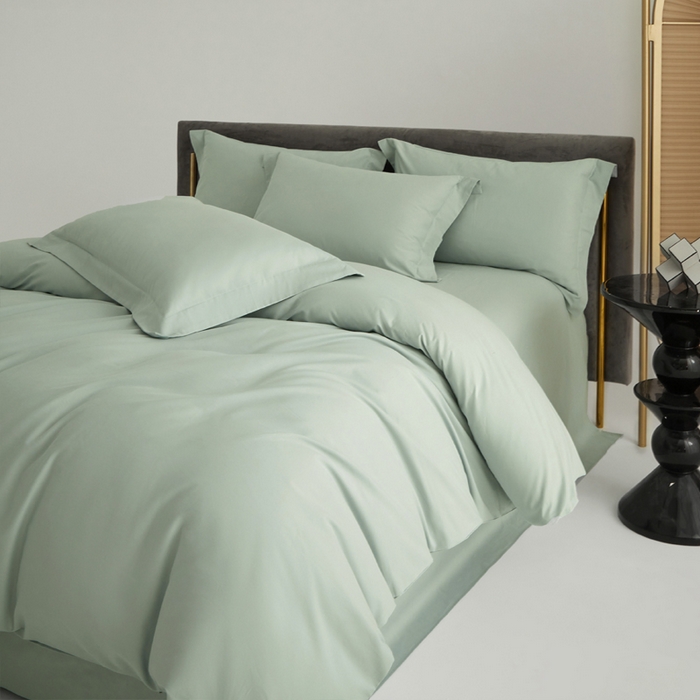 91家纺网 家纺一手货源 找家纺 （总）柔觉家纺 新款50*50双股长绒棉纯色磨毛四件套