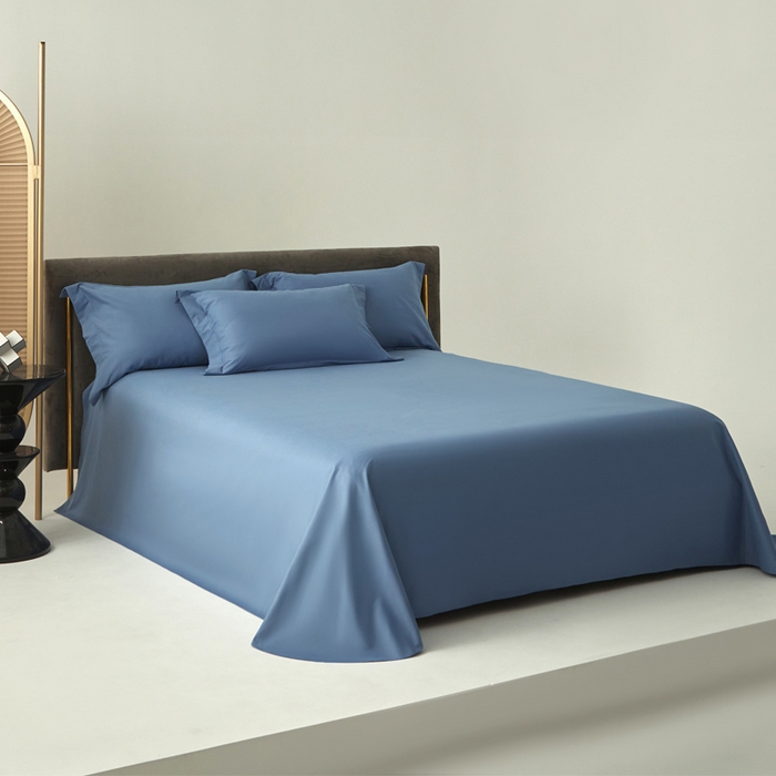 91家纺网 家纺一手货源 找家纺 （总）柔觉家纺 新款50*50双股长绒棉纯色磨毛四件套