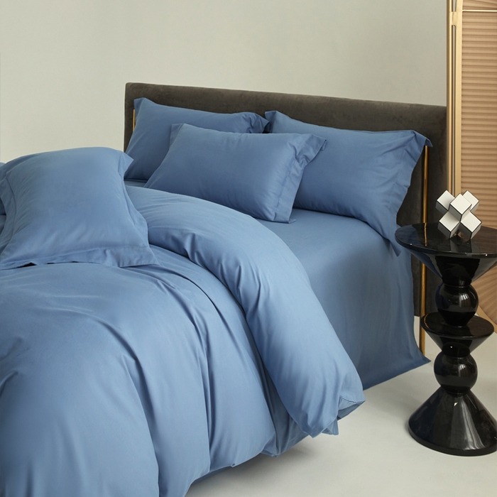 91家纺网 家纺一手货源 找家纺 （总）柔觉家纺 新款50*50双股长绒棉纯色磨毛四件套