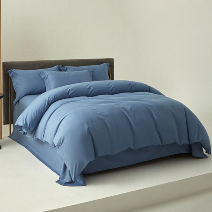 91家纺网 家纺一手货源 找家纺 （总）柔觉家纺 新款50*50双股长绒棉纯色磨毛四件套