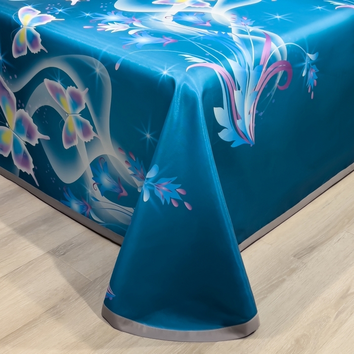 91家纺网 家纺一手货源 找家纺 梵克保罗 2025新款冰丝凉席床单款凉席三件套 蝶恋花香