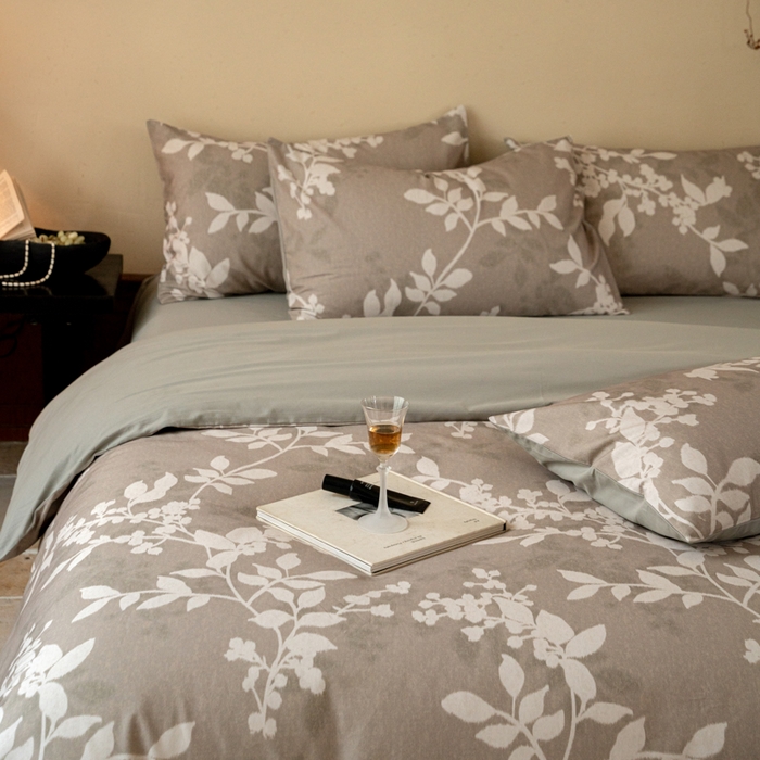 91家纺网 家纺一手货源 找家纺 （总）眷恋家纺 2025新款全棉贡缎磨毛数码印花四件套