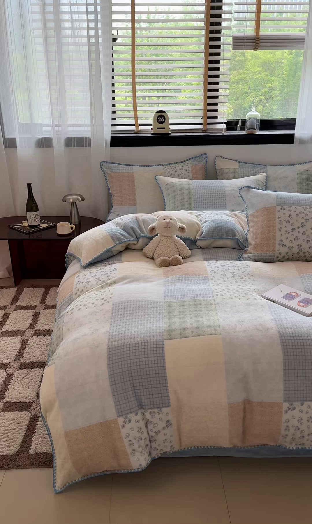 91家纺网 家纺一手货源 找家纺 （总）如一 2025高克重牛奶绒印花三角针工艺四件套