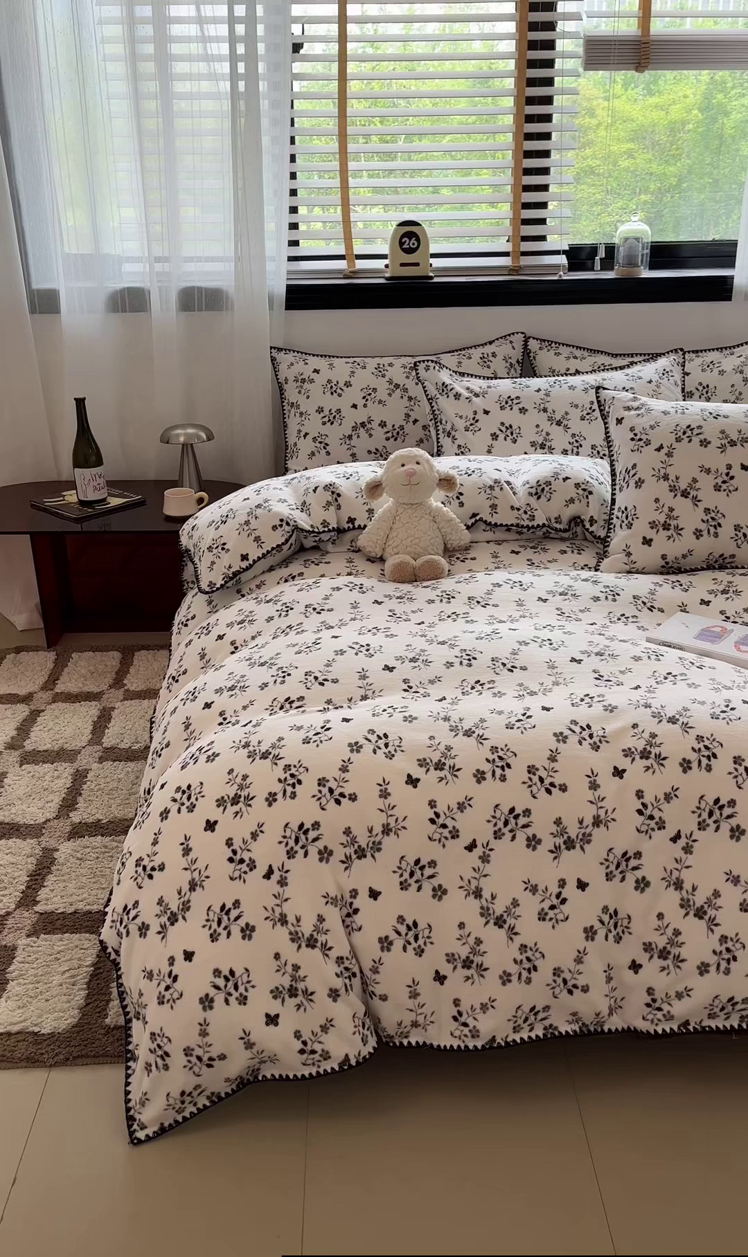 91家纺网 家纺一手货源 找家纺 （总）如一 2025高克重牛奶绒印花三角针工艺四件套