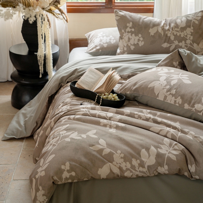 91家纺网 家纺一手货源 找家纺 （总）眷恋家纺 2025新款全棉贡缎磨毛数码印花四件套