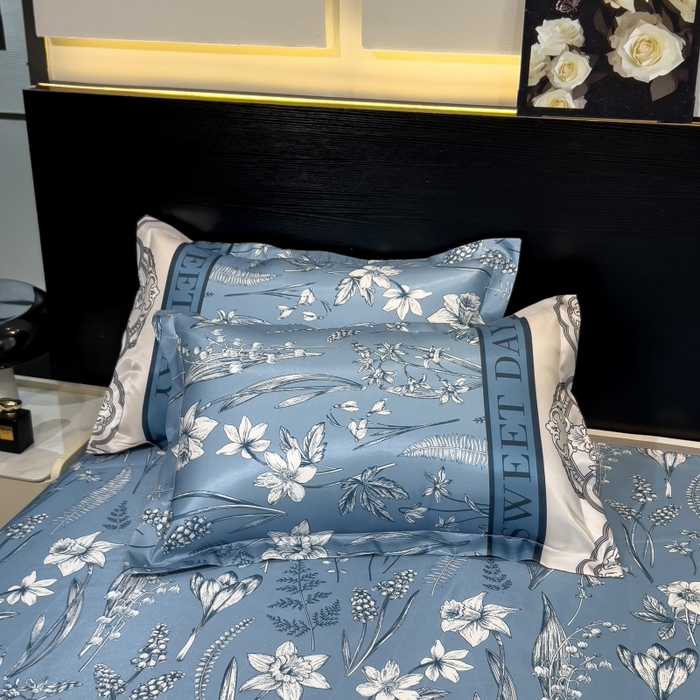 91家纺网 家纺一手货源 找家纺 梵克保罗 2025新款冰丝凉席床单款凉席三件套 观夏