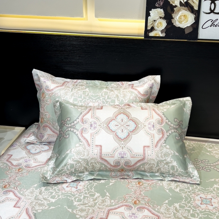 91家纺网 家纺一手货源 找家纺 梵克保罗 2025新款冰丝凉席床单款凉席三件套 卡罗拉